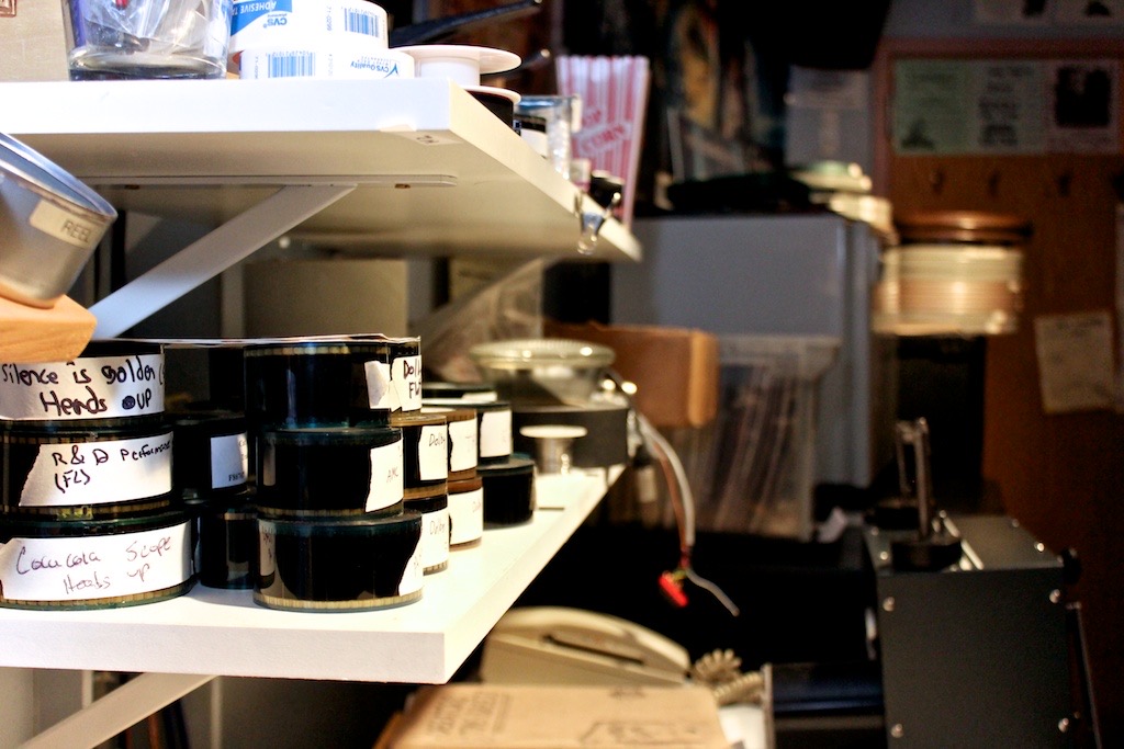 Old reels of 35mm shorts and trailers