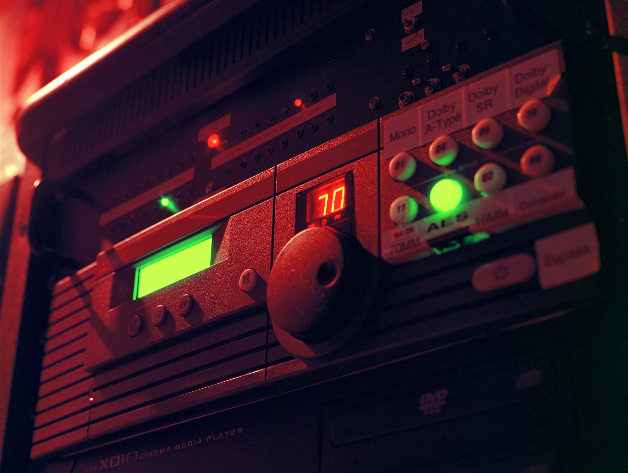 Audio processing rack for the house system in Upper Perreault Hall